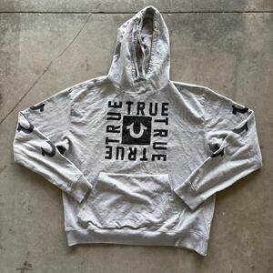True Religion Grey Box Hoodie